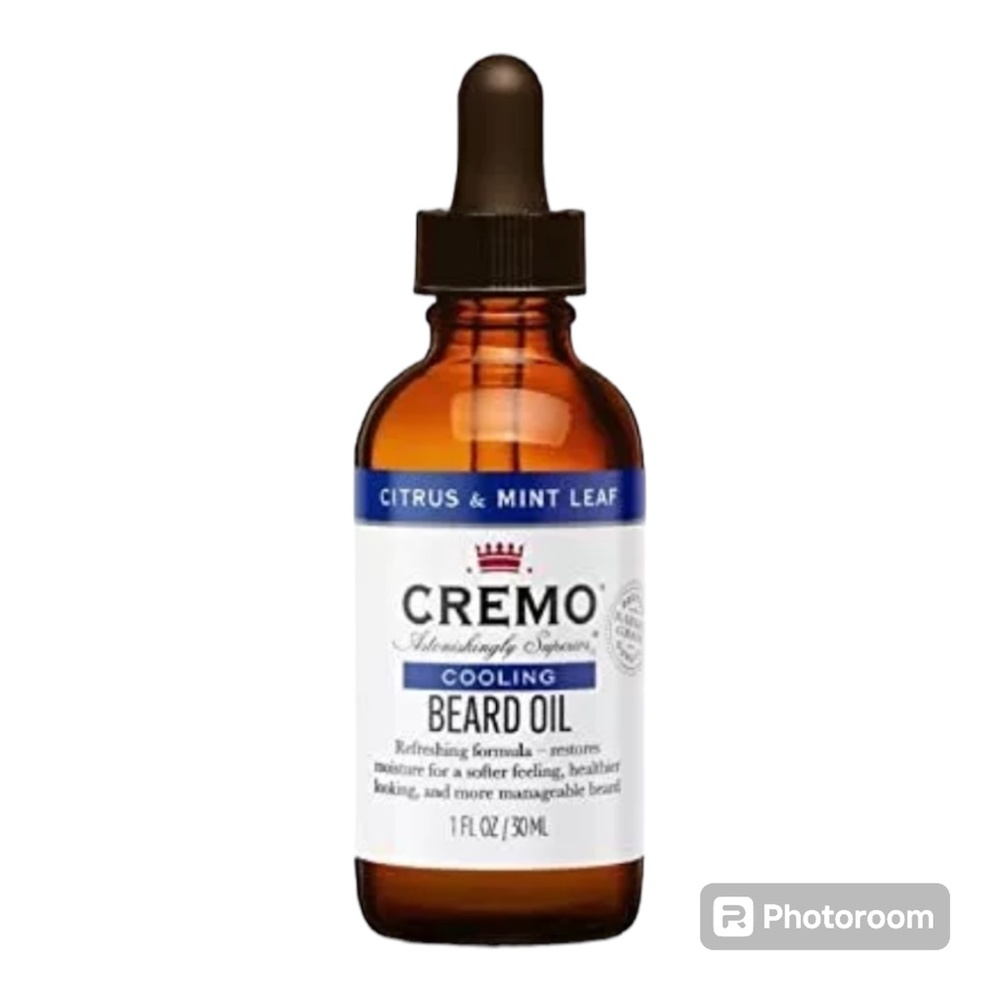 Cremo Cooling Beard Oil 1fl oz Citrus & Mint Barber Grade - Picture 2 of 4